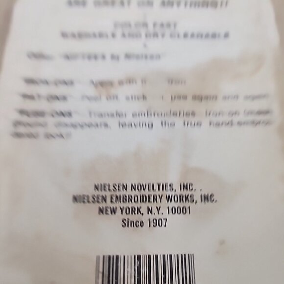 Niftees Sew Ons Patch Pedal Power Saves Energy  In Package - Picture 4 of 4